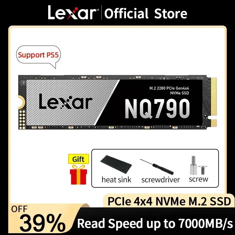 Lexar SSD ָ Ʈ ̺, M.2 ̽, NVMe , PCIe4.0 x 4, 2TB, 1TB, PC, Ʈ, PS5   θƮ, NQ790